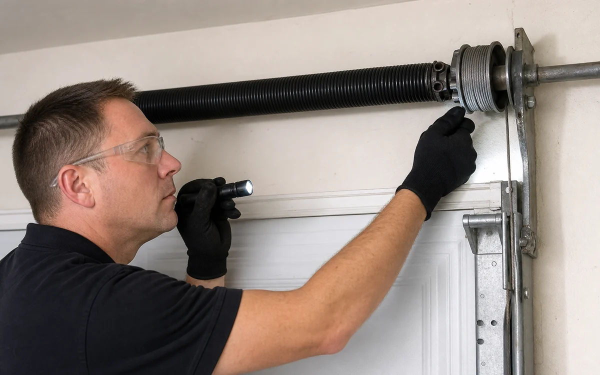 Garage Door Spring, Cable, and Roller Repair in Conroe Texas